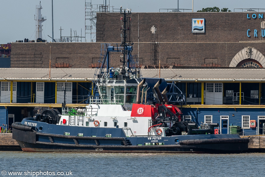 Photograph of the vessel  VB Peter pictured at Tilbury on 18th July 2025