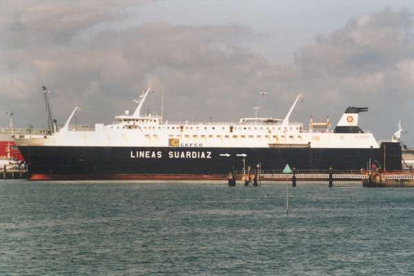 Photograph of the vessel  Velazquez pictured in Southampton on 11th June 2000
