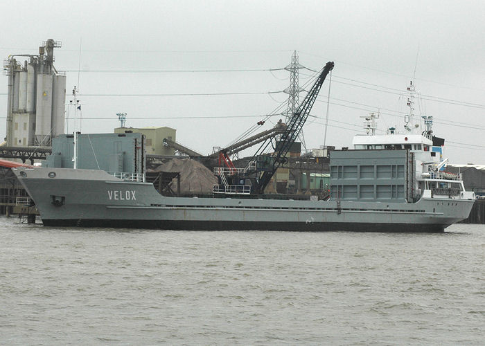 Photograph of the vessel  Velox pictured at Northfleet on 17th May 2008