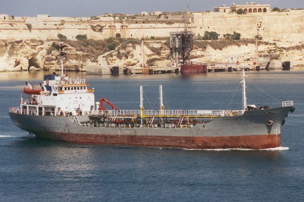 Photograph of the vessel  Vemachem IV pictured arriving in Valletta on 1st June 2000