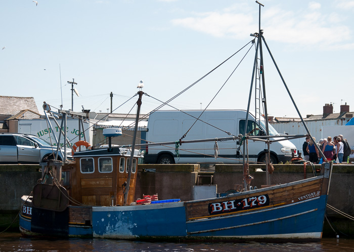 fv Venture pictured at Amble on 25th May 2014