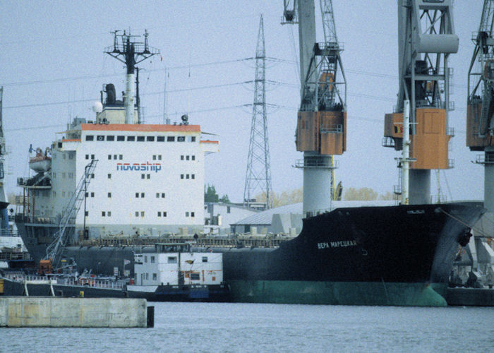 Photograph of the vessel  Vera Maretskaya pictured at Antwerp on 19th April 1997
