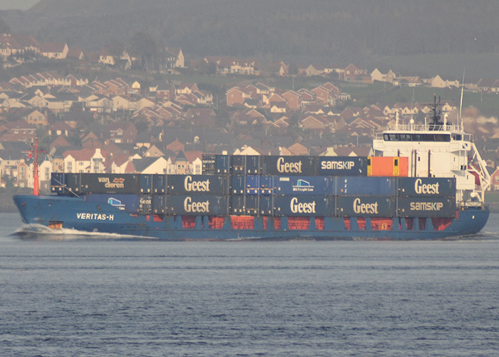 Photograph of the vessel  Veritas-H pictured passing Queensferry on 5th November 2011