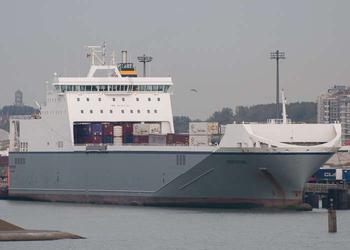 Photograph of the vessel  Vespertine pictured at Zeebrugge on 19th July 2014