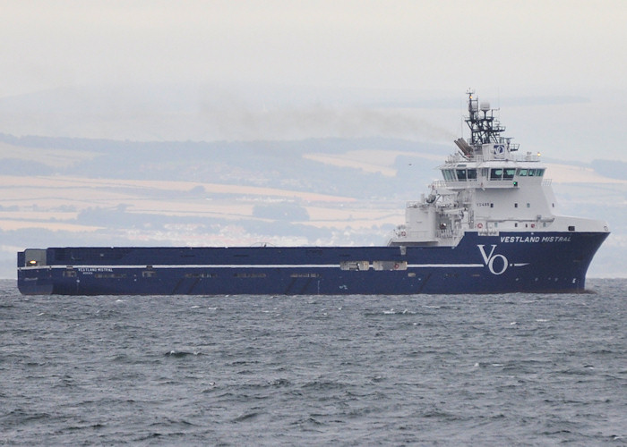  Vestland Mistral pictured in the Firth of Forth on 13th September 2012