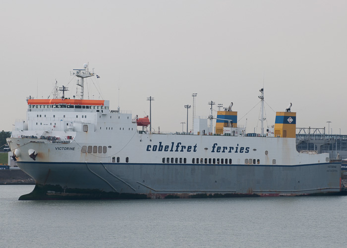 Photograph of the vessel  Victorine pictured at Zeebrugge on 19th July 2014