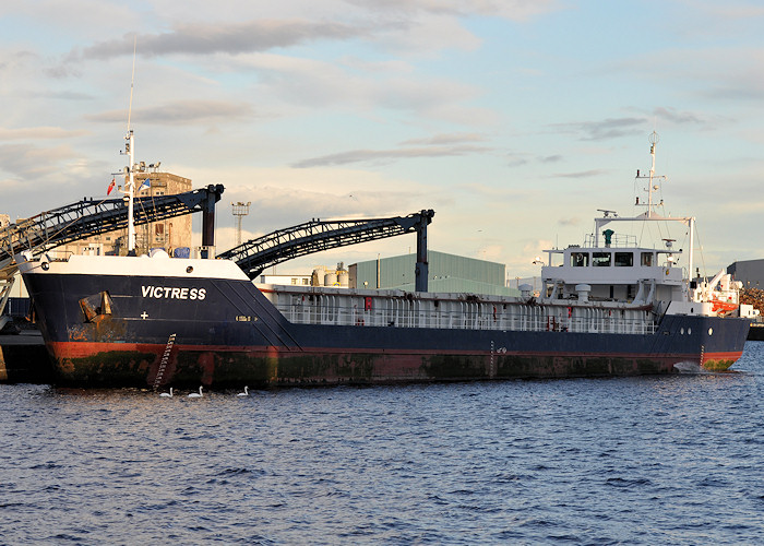 Photograph of the vessel  Victress pictured at Leith on 18th September 2012
