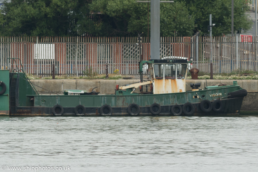 Photograph of the vessel  Vigor pictured in Langton Dock, Liverpool on 3rd August 2019
