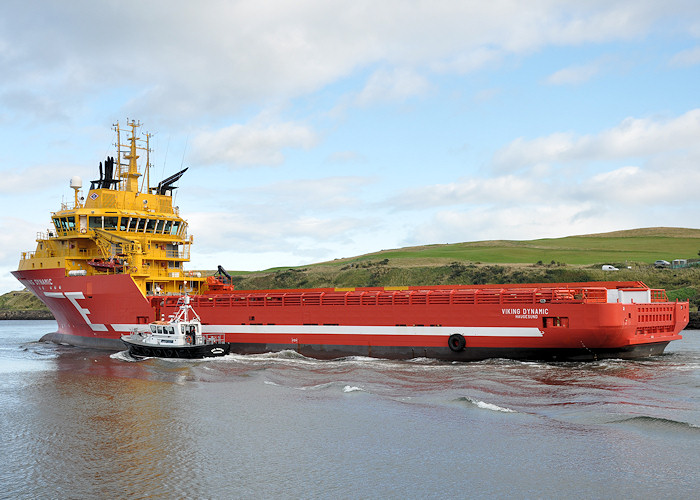  Viking Dynamic pictured departing Aberdeen on 14th September 2012