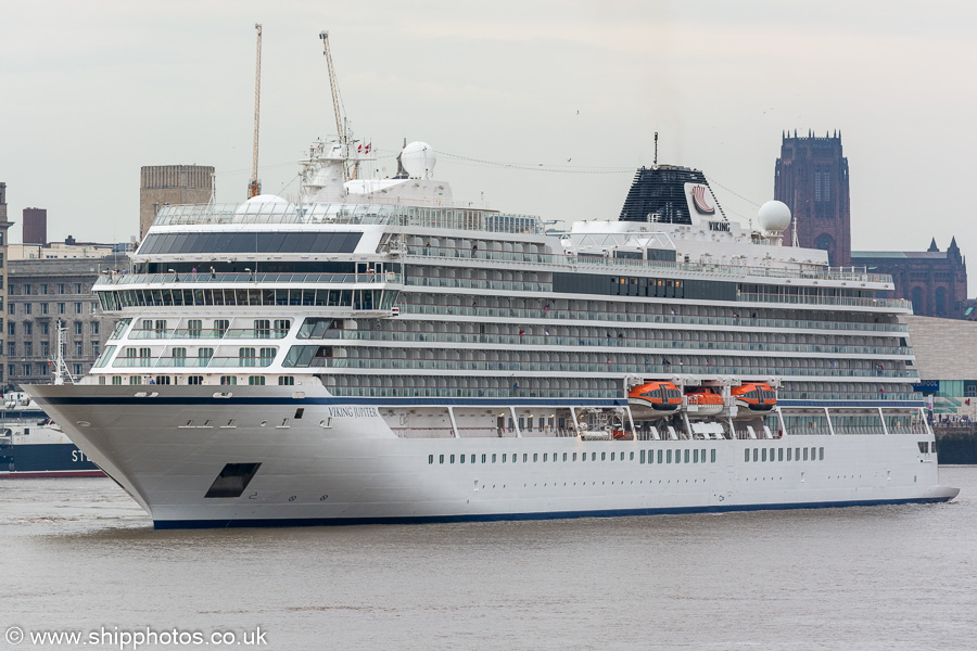  Viking Jupiter pictured departing Liverpool on 3rd August 2019