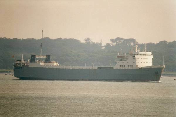 Photograph of the vessel  Villars pictured arriving in Southampton on 13th August 1996