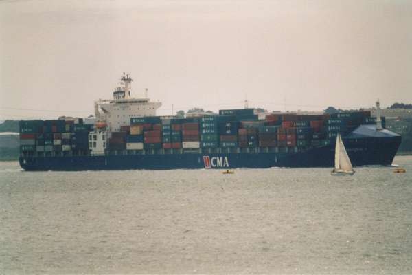 Photograph of the vessel  Ville d'Aquarius pictured arriving in Southampton on 10th June 2000