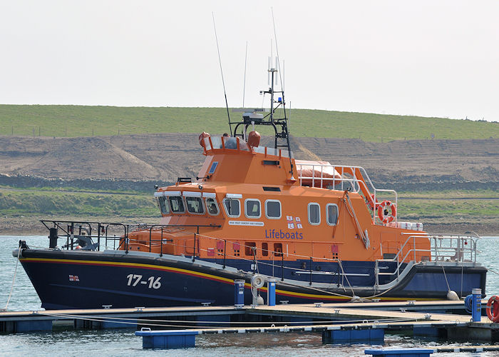 RNLB Violet Dorothy and Kathleen pictured at Stromness on 8th May 2013