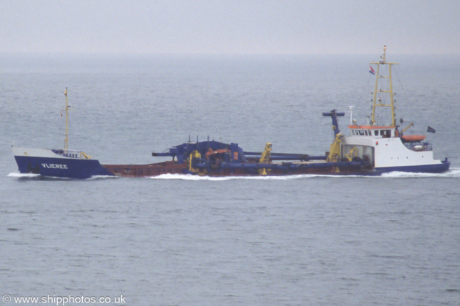 Photograph of the vessel  Vlieree pictured on the Westerschelde passing Vlissingen on 18th June 2002