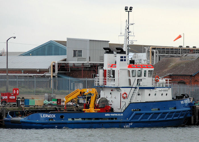Photograph of the vessel  Voe Chief pictured at Grimsby on 5th September 2009
