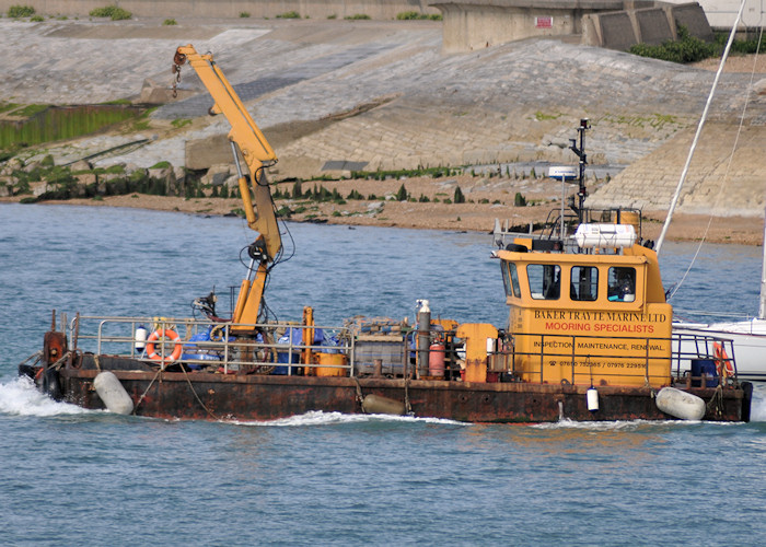 Photograph of the vessel  Voe III pictured departing Portsmouth Harbour on 5th August 2011
