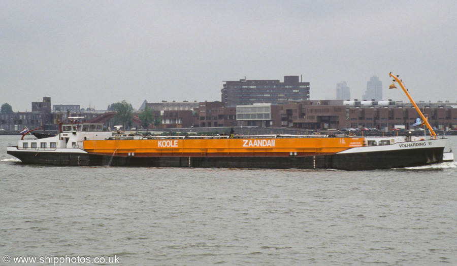 Photograph of the vessel  Volharding 11 pictured on the IJ at Amsterdam on 16th June 2002