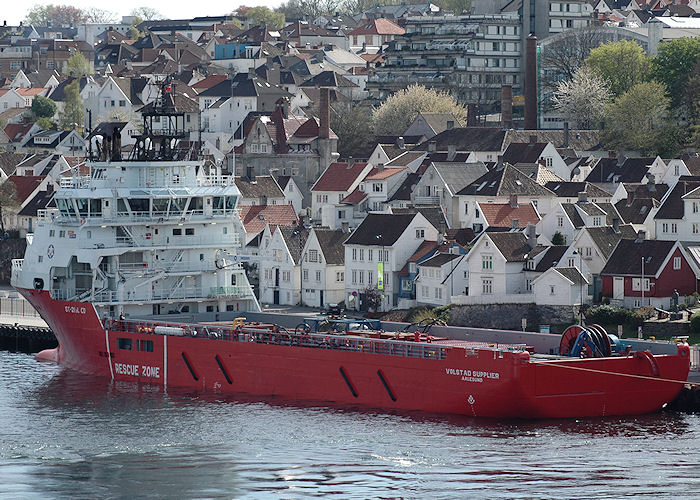 Photograph of the vessel  Volstad Supplier pictured at Stavanger on 4th May 2008