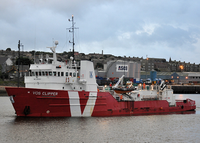 Photograph of the vessel  VOS Clipper pictured departing Aberdeen on 13th September 2012