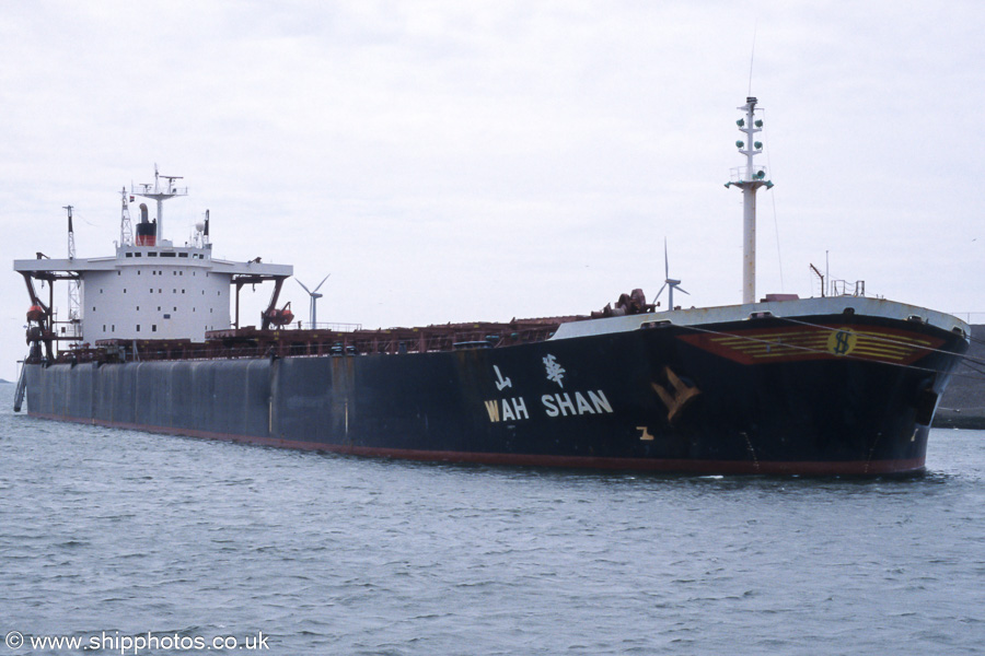 Photograph of the vessel  Wah Shan pictured on the Noorderbuitenkanaal at Ijmuiden on 16th June 2002