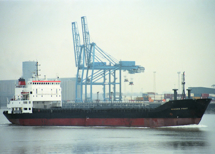  Warden Point pictured passing Gravesend on 30th December 1988