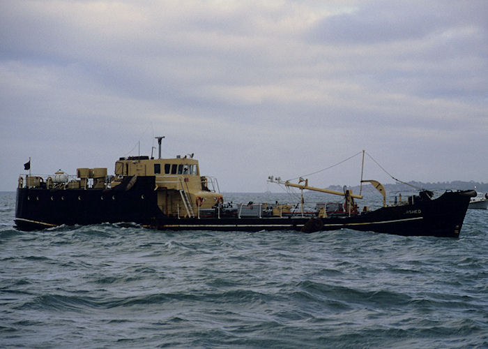 RMAS Watershed pictured in the Solent on 23rd September 1991