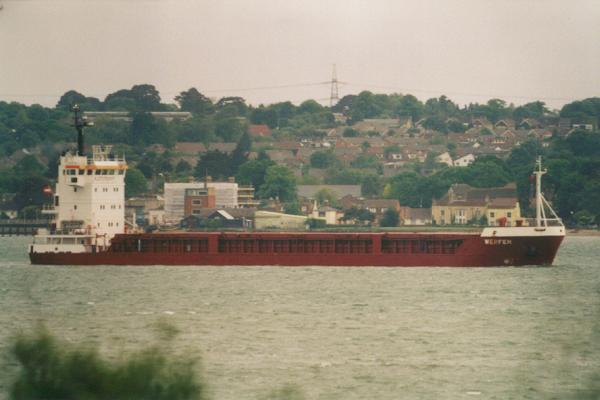 Photograph of the vessel  Werfen pictured arriving in Southampton on 27th May 2000