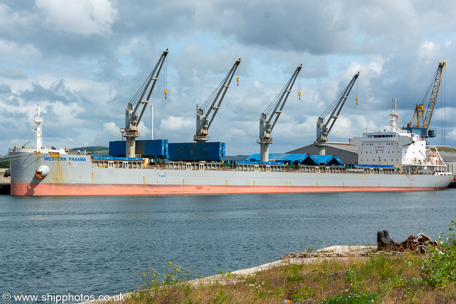 Photograph of the vessel  Western Panama pictured at Belfast on 29th June 2023