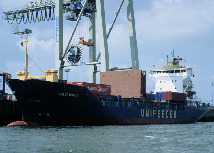 Photograph of the vessel  Westwind pictured at Hamburg on 9th June 1997