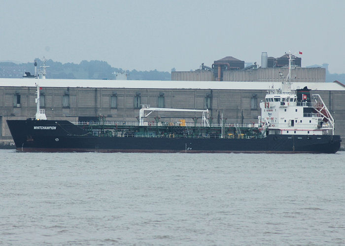 Photograph of the vessel  Whitchampion pictured on the River Mersey on 27th June 2009