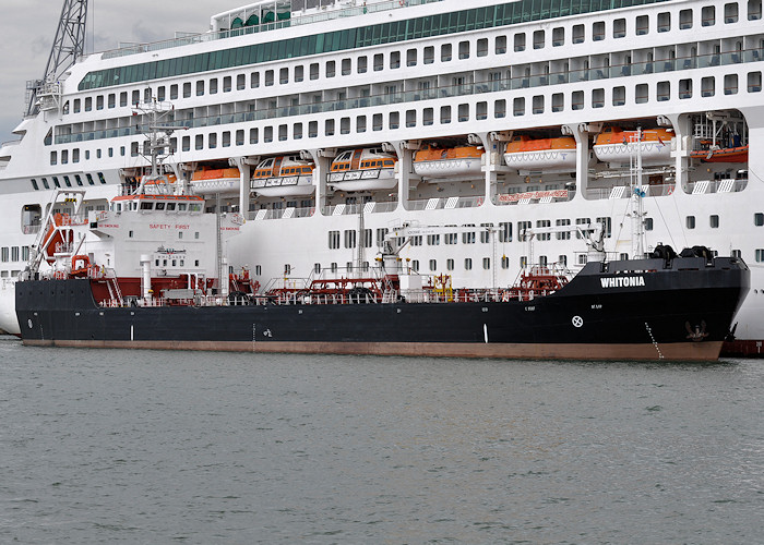 Photograph of the vessel  Whitonia pictured in Southampton Docks on 20th July 2012