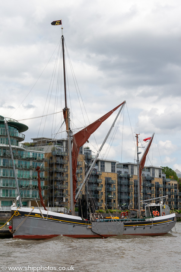 Photograph of the vessel sb Will pictured in London on 6th July 2023
