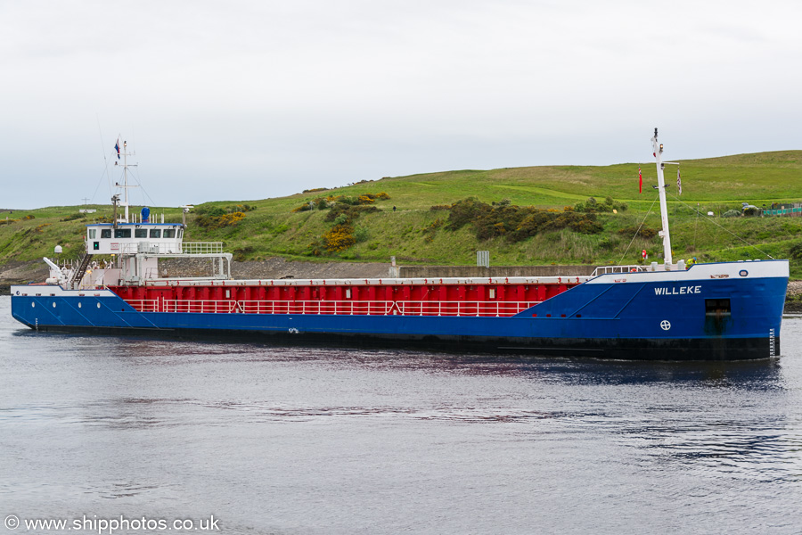  Willeke pictured arriving at Aberdeen on 30th May 2019