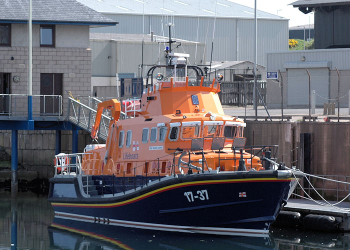 Photograph of the vessel RNLB William Blannin pictured at Buckie on 28th April 2011