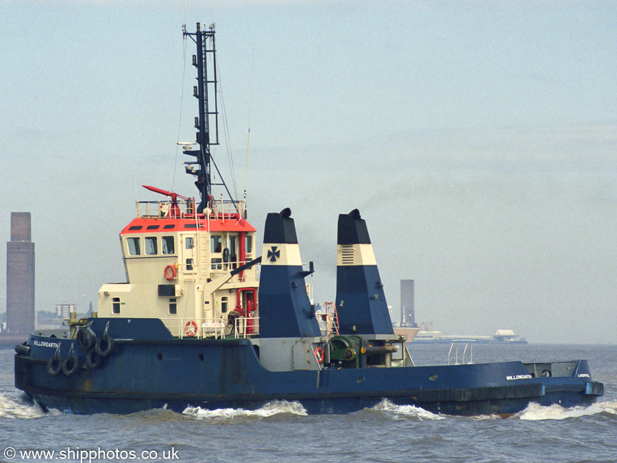 Photograph of the vessel  Willowgarth pictured on the River Mersey on 14th June 2003