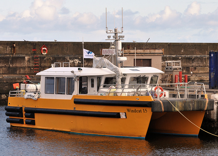 Photograph of the vessel  Windcat 15 pictured at Buckie on 15th April 2012
