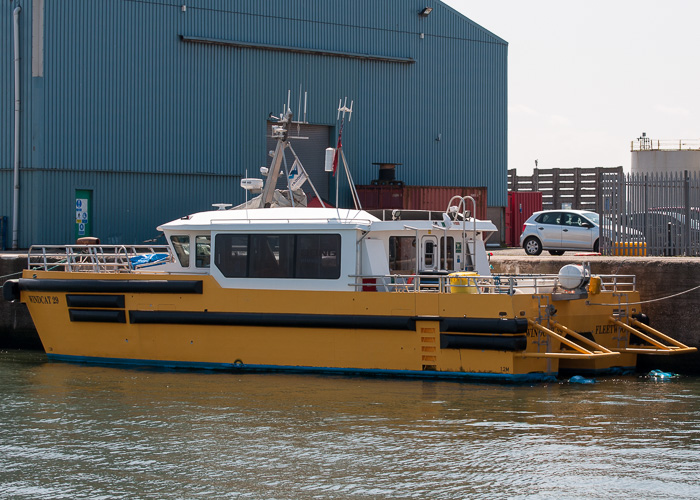 Photograph of the vessel  Windcat 29 pictured at Liverpool on 31st May 2014
