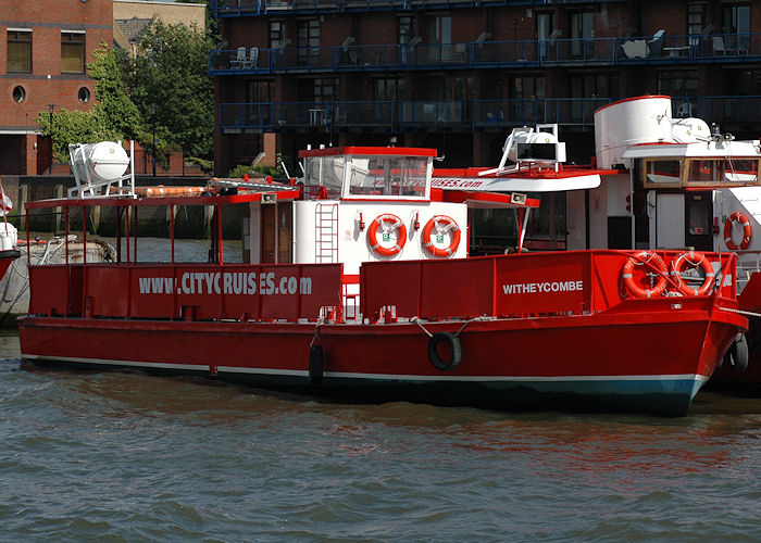 Photograph of the vessel  Witheycombe pictured in London on 11th June 2009