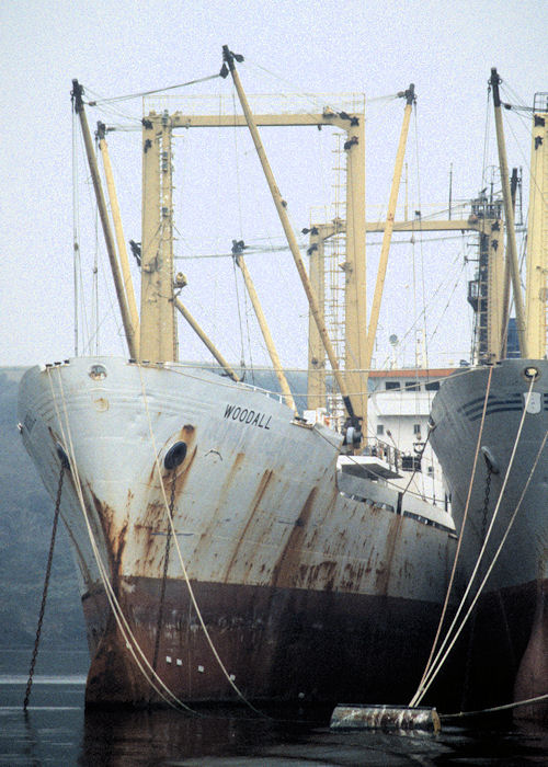 Photograph of the vessel  Woodall pictured laid up in the River Fal on 27th September 1997