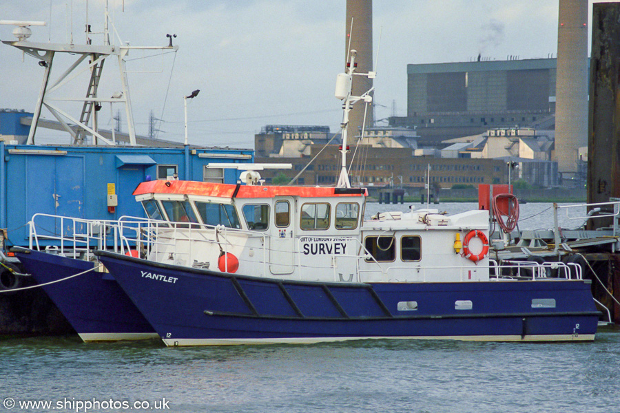 rv Yantlet pictured at Gravesend on 30th August 2002