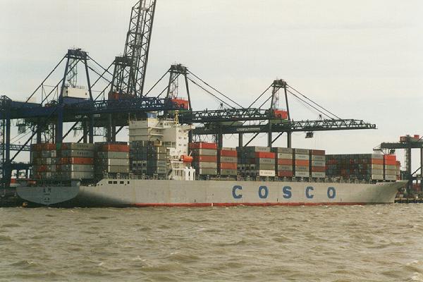  Yuan He pictured in Felixstowe on 6th October 1995